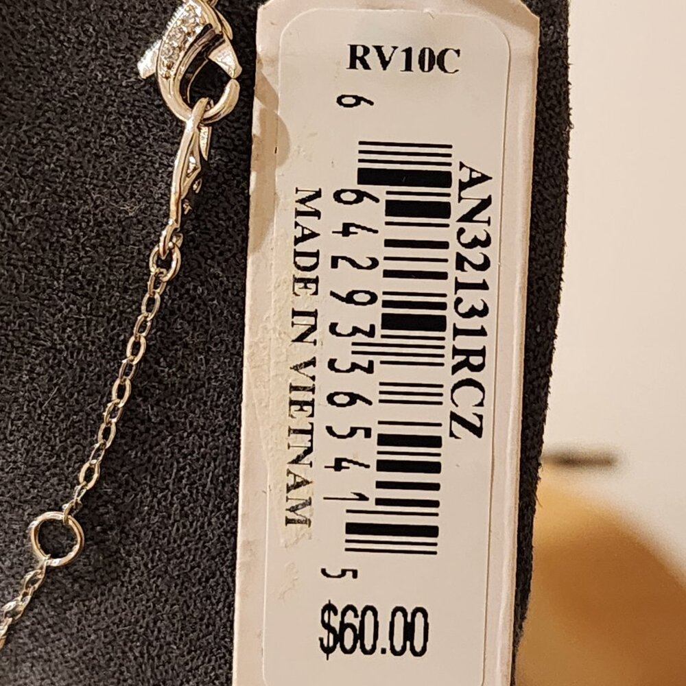 Brand New!! NADRI| Double Gum drop Pendant|Cubic Zirconia|Crystal Necklace - Picture 5 of 9